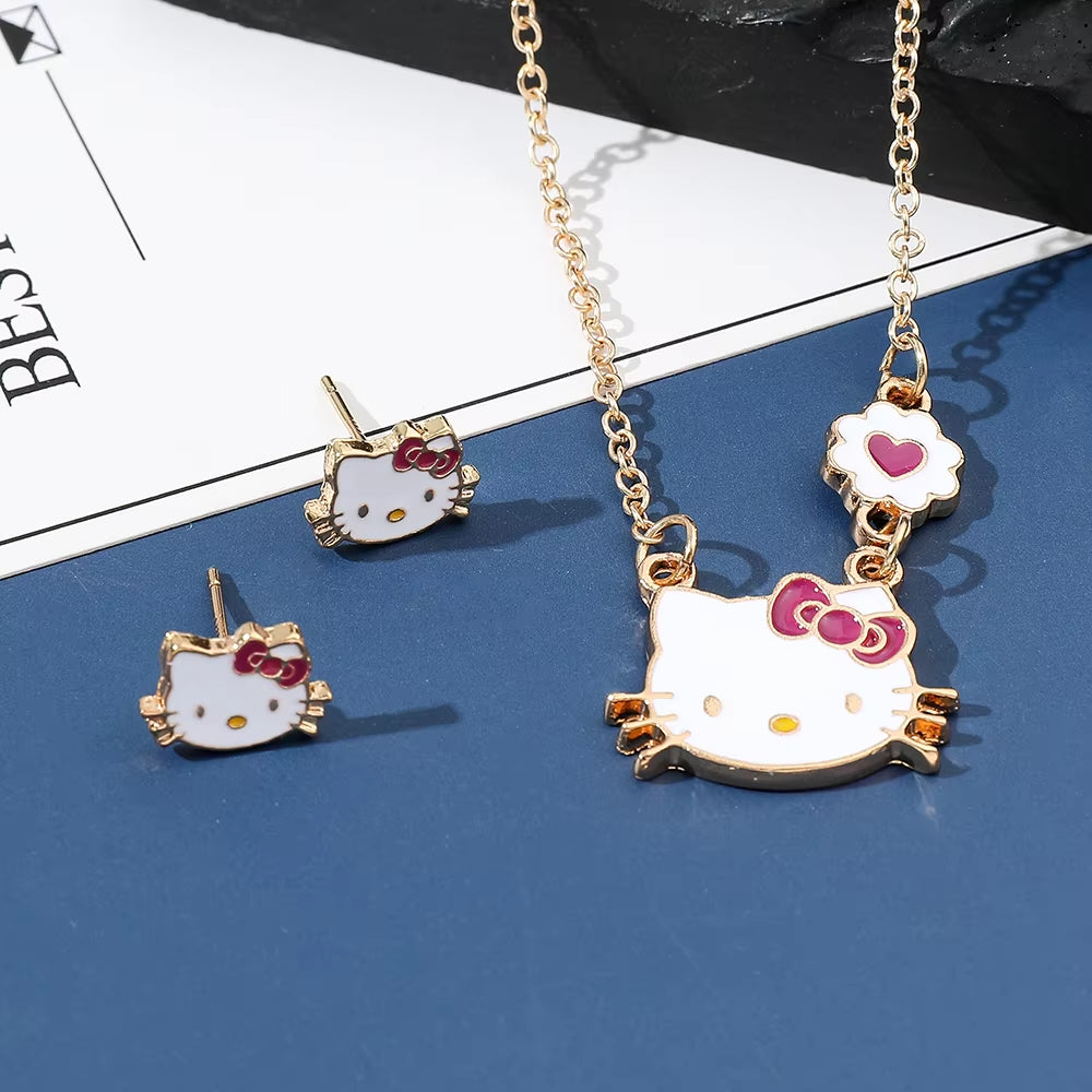 Sweet Hello Kitty Jewelry Set