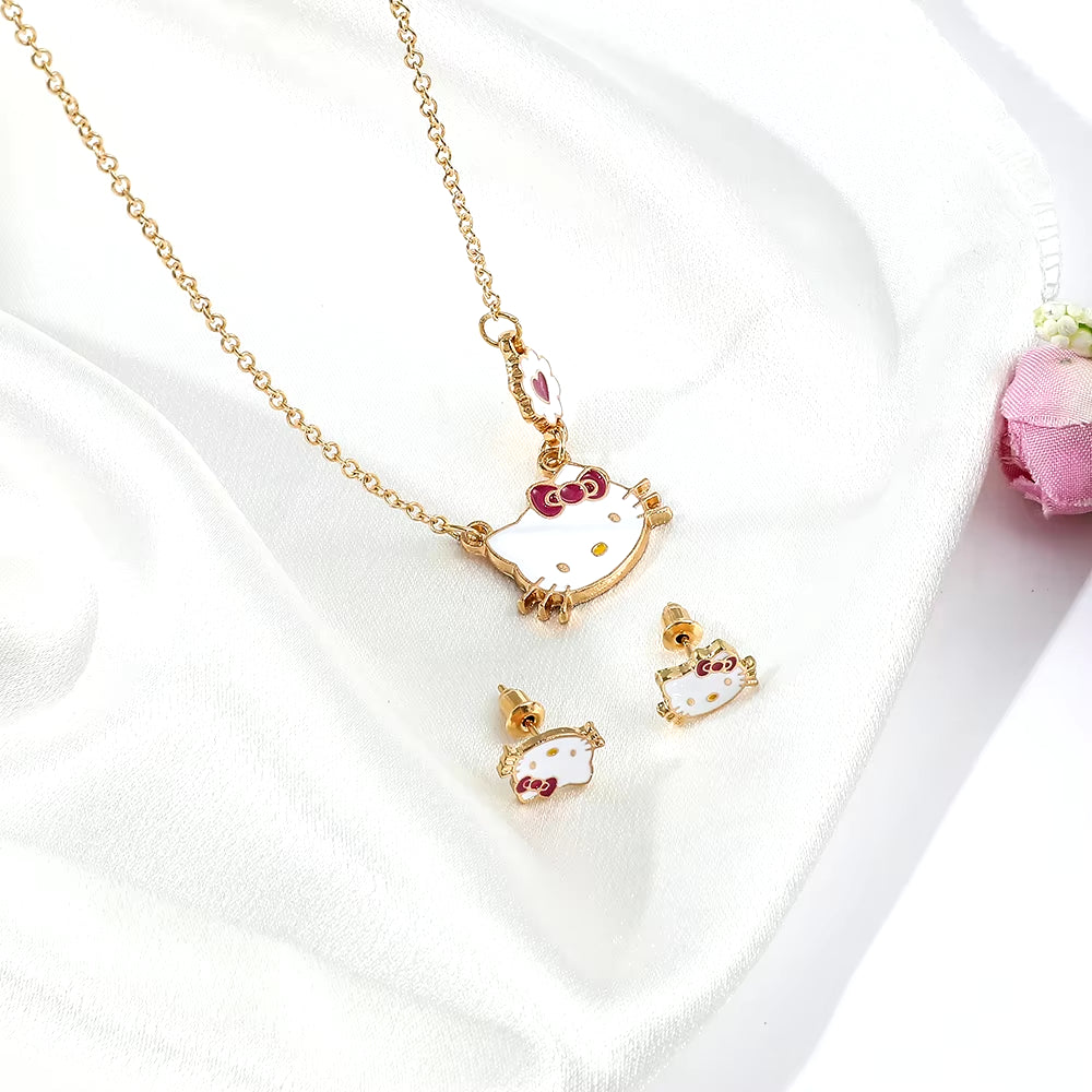 Sweet Hello Kitty Jewelry Set