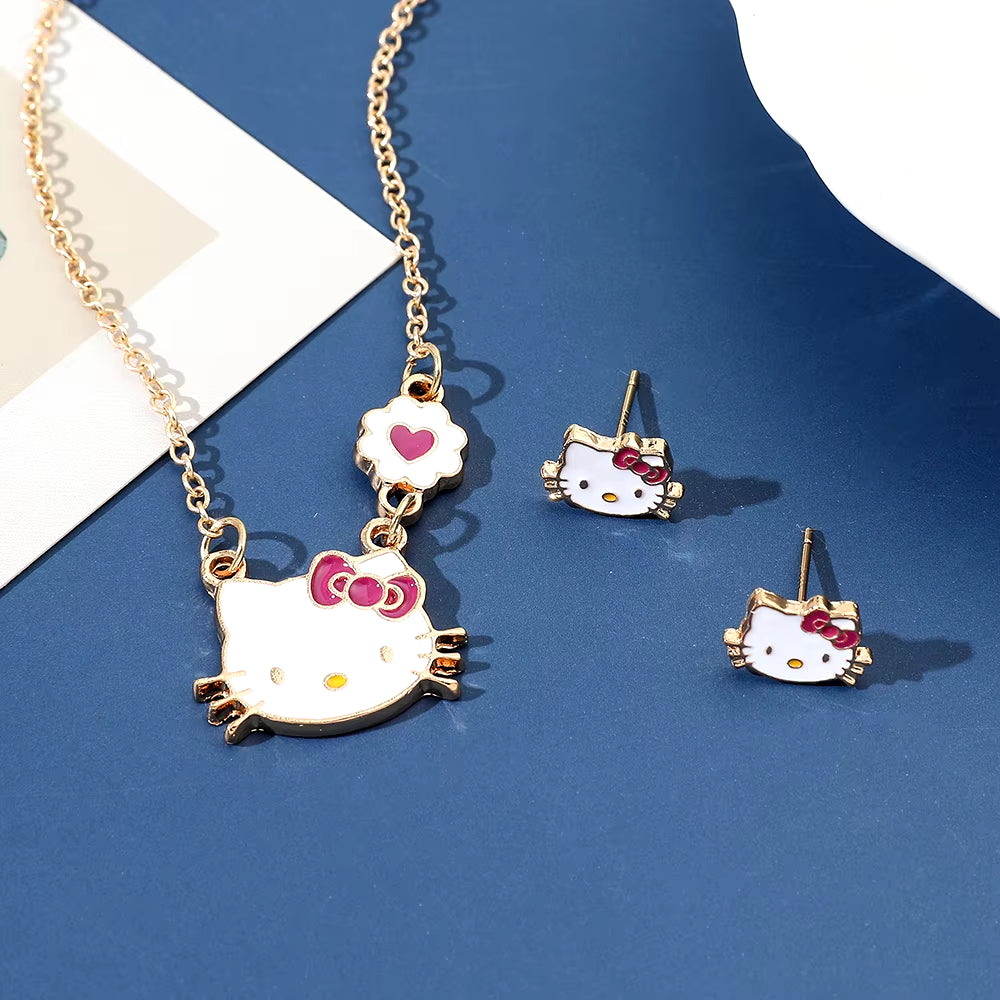 Sweet Hello Kitty Jewelry Set