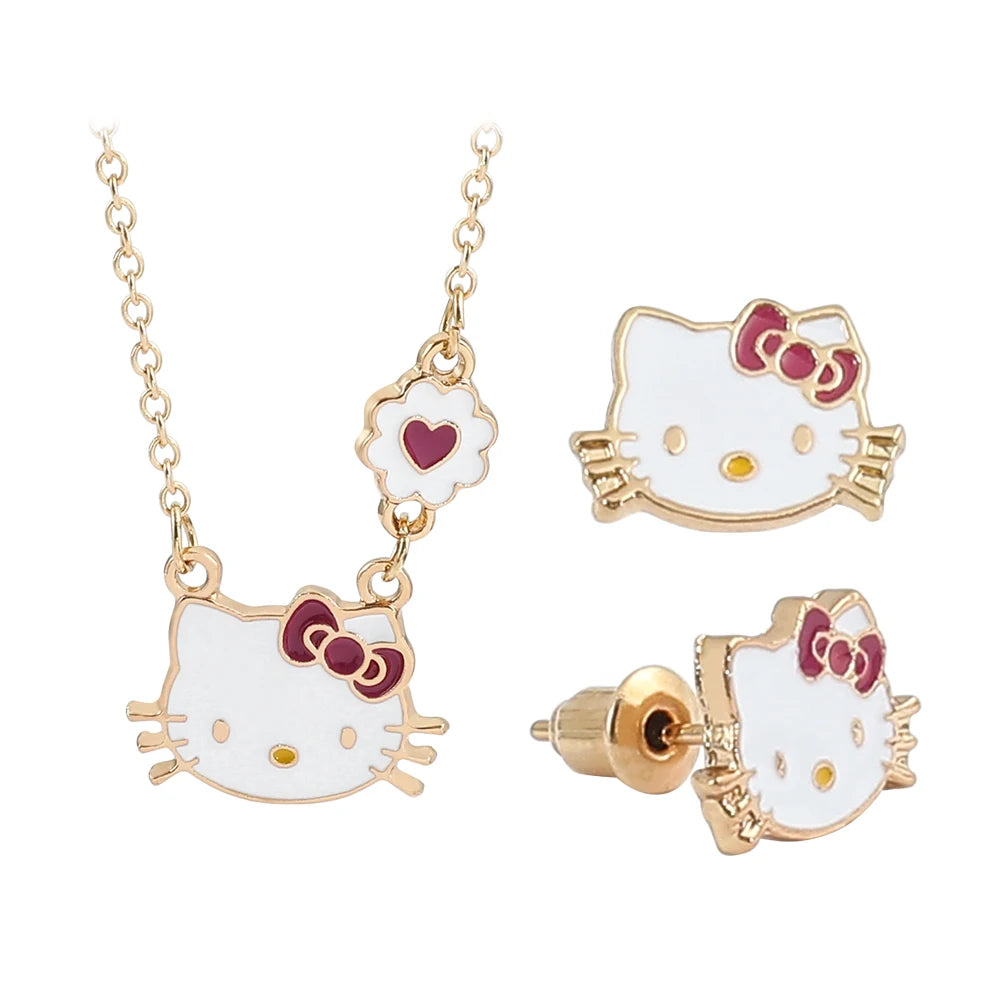 Sweet Hello Kitty Jewelry Set